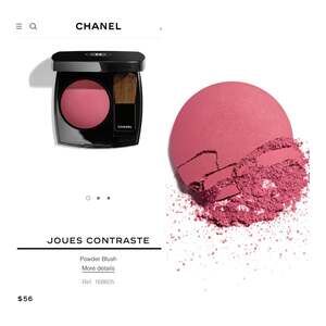 CHANEL JOUES CONTRASTE Powder Blush 602 Rose Ruban. NIB! MSRP $56